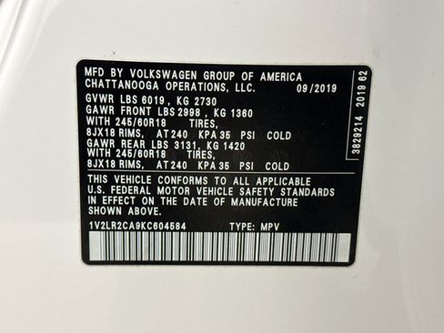 Used 2019 Volkswagen Atlas SE w/ Towing Package image 24