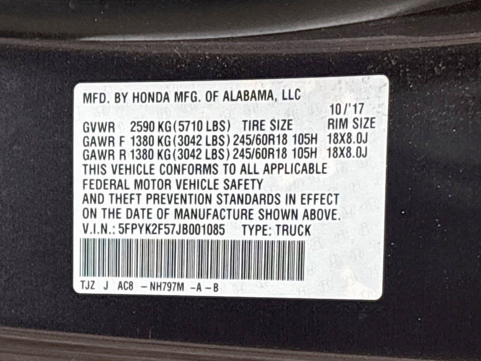 Used 2018 Honda Ridgeline RTL image 31