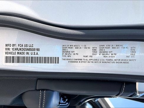Used 2022 Jeep Grand Cherokee L Overland AWD/4WD image 44