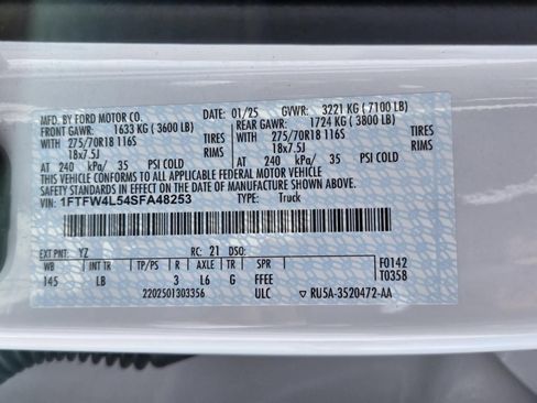 Used 2025 Ford F150 Tremor w/ Bed Utility Package AWD/4WD image 30