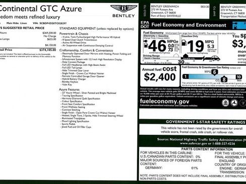 New 2026 Bentley Continental GTC image 39