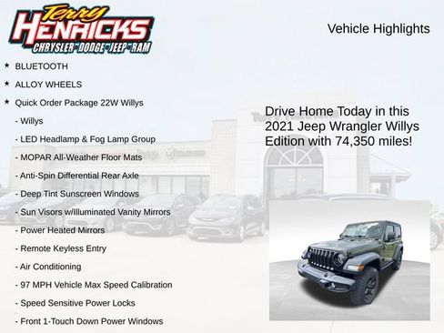Used 2021 Jeep Wrangler Sport AWD/4WD image 4