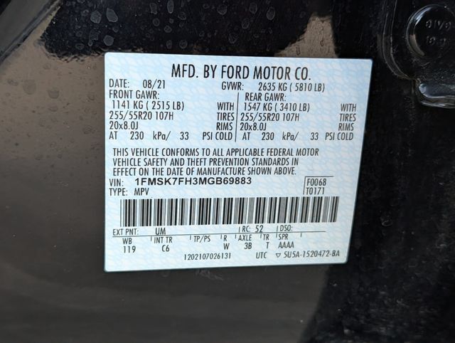 Used 2021 Ford Explorer Limited w/ Equipment Group 301A RWD image 33