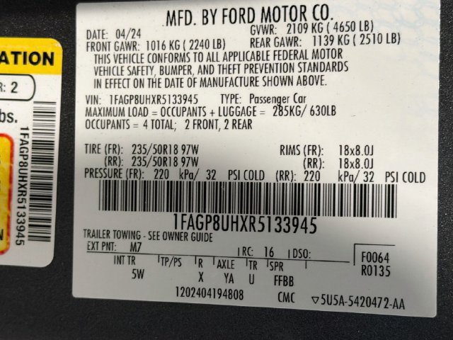 Used 2024 Ford Mustang Premium RWD image 24
