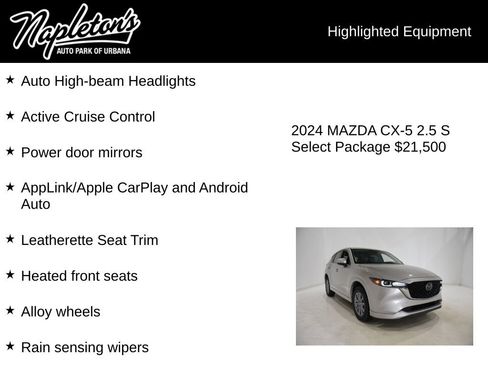 Used 2024 MAZDA CX-5 AWD 2.5 S w/ Select Package image 16