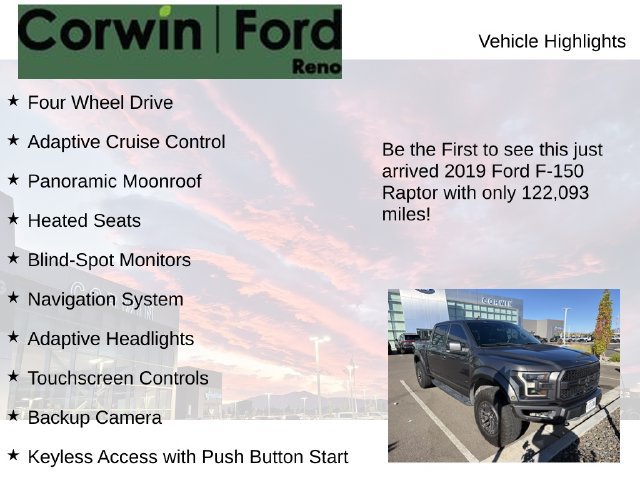 Used 2019 Ford F150 Raptor w/ Equipment Group 802A Luxury AWD/4WD image 4