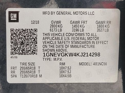 Used 2019 Chevrolet Traverse LT w/ LPO, Floor Liner Package AWD/4WD image 30