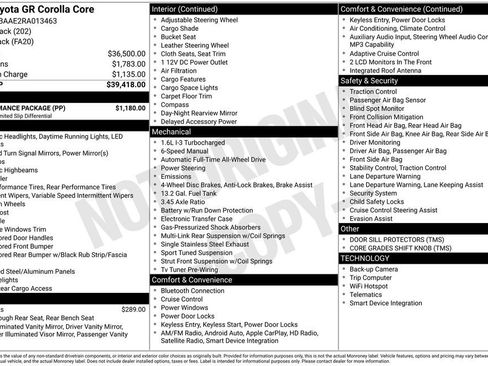 Used 2024 Toyota Corolla GR w/ Performance Package AWD/4WD image 6