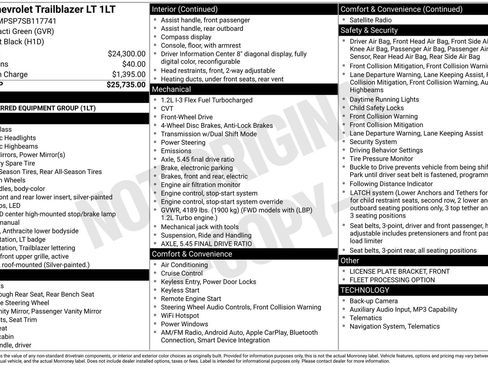 Used 2025 Chevrolet TrailBlazer LT FWD image 12