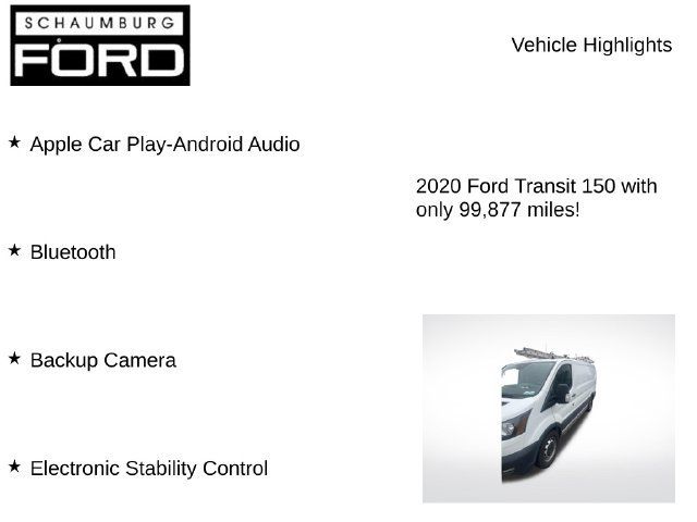 Used 2020 Ford Transit 150 Low Roof w/ Upfitter Package RWD image 8