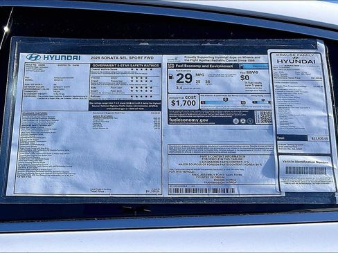 New 2026 Hyundai Sonata SEL image 13