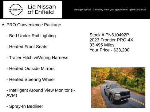 Certified 2023 Nissan Frontier PRO-4X w/ Pro Convenience Package AWD/4WD image 5