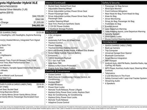 Used 2022 Toyota Highlander XLE AWD/4WD image 32