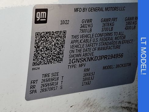 Used 2023 Chevrolet Tahoe LT AWD/4WD image 28