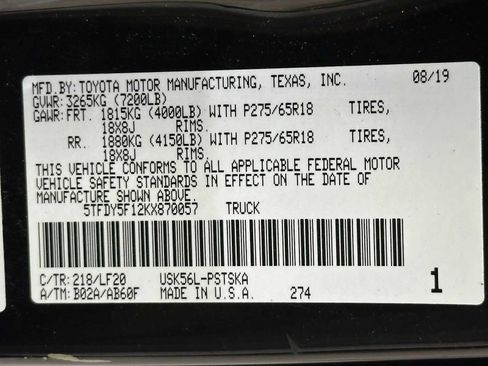 Used 2019 Toyota Tundra TRD Pro AWD/4WD image 31