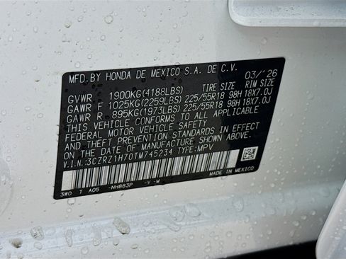 New 2026 Honda HR-V EX-L image 38