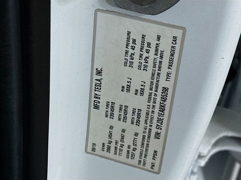 Used 2019 Tesla Model 3 Standard Range Plus RWD image 12