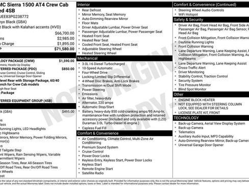 Used 2023 GMC Sierra 1500 AT4 w/ Technology Package AWD/4WD image 2