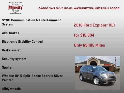 Used 2018 Ford Explorer XLT image 5