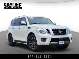 Used 2019 Nissan Armada Platinum w/ Captain's Chairs Package AWD/4WD video 1