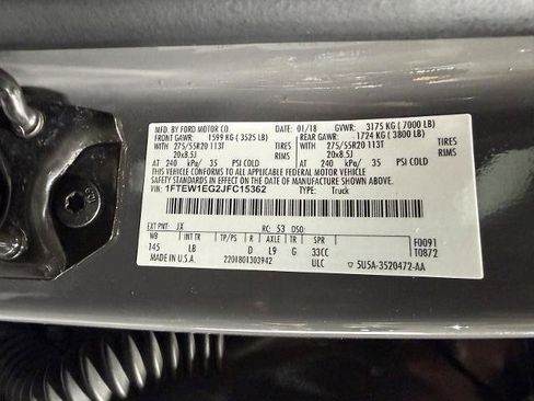 Certified 2018 Ford F150 Lariat w/ Equipment Group 502A Luxury AWD/4WD image 34