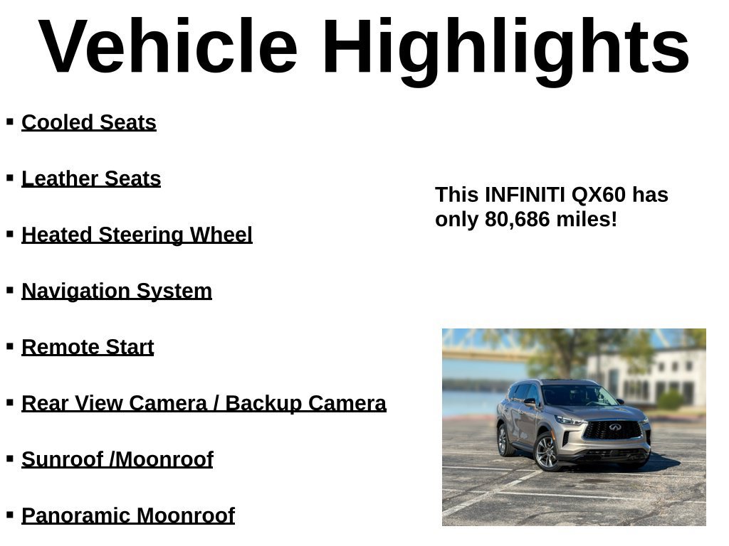 Used 2023 INFINITI QX60 Luxe w/ Cargo Package AWD/4WD image 40