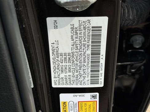 Used 2024 Honda Accord LX image 30