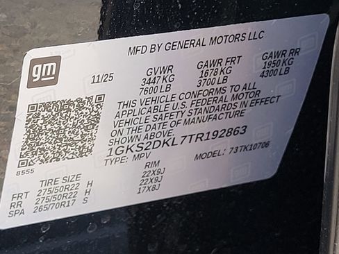 New 2026 GMC Yukon Denali w/ Sun & Power Step Package AWD/4WD image 13