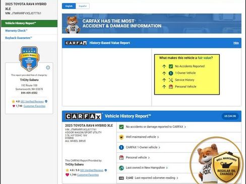 Used 2025 Toyota RAV4 XLE image 11