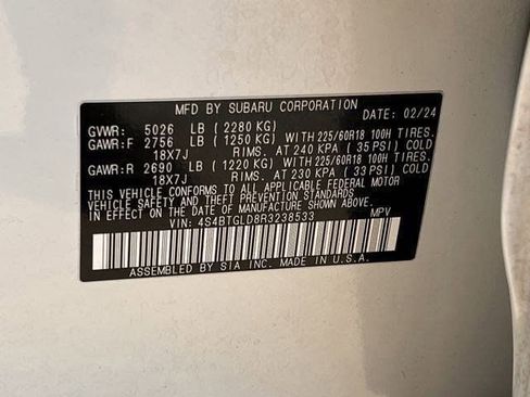 Used 2024 Subaru Outback Onyx Edition XT w/ Tech Package 2 image 31