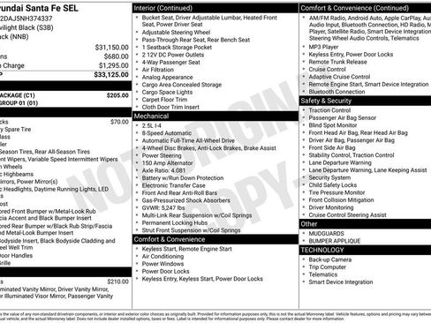 Used 2022 Hyundai Santa Fe SEL w/ Cargo Package image 25