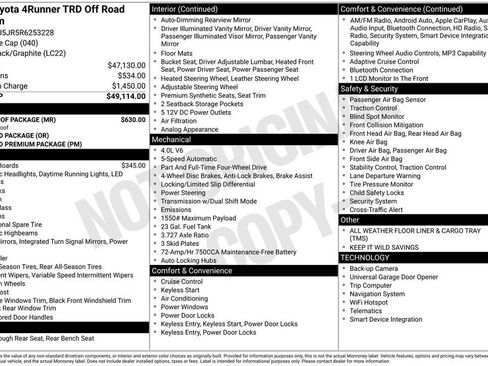 Used 2024 Toyota 4Runner TRD Off-Road Premium w/ Moonroof Package image 11