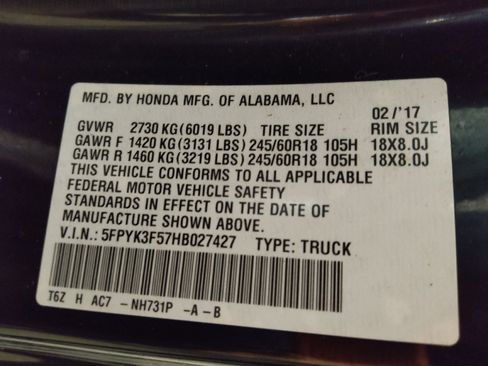 Used 2017 Honda Ridgeline RTL image 33