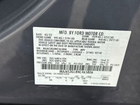 Used 2022 Ford EcoSport SE w/ SE Convenience Package image 30