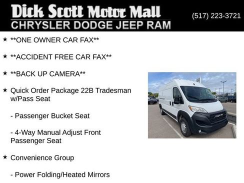 Used 2025 RAM ProMaster 2500 w/ Convenience Group FWD image 3