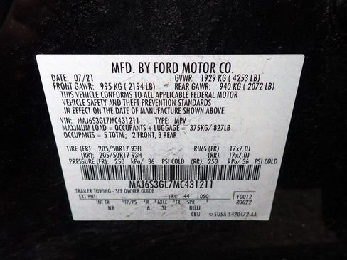 Used 2021 Ford EcoSport SE w/ SE Convenience Package AWD/4WD image 14