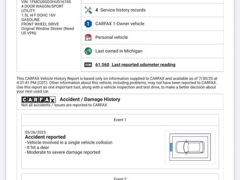 Used 2017 Ford Escape SE w/ SE Cold Weather Package image 41