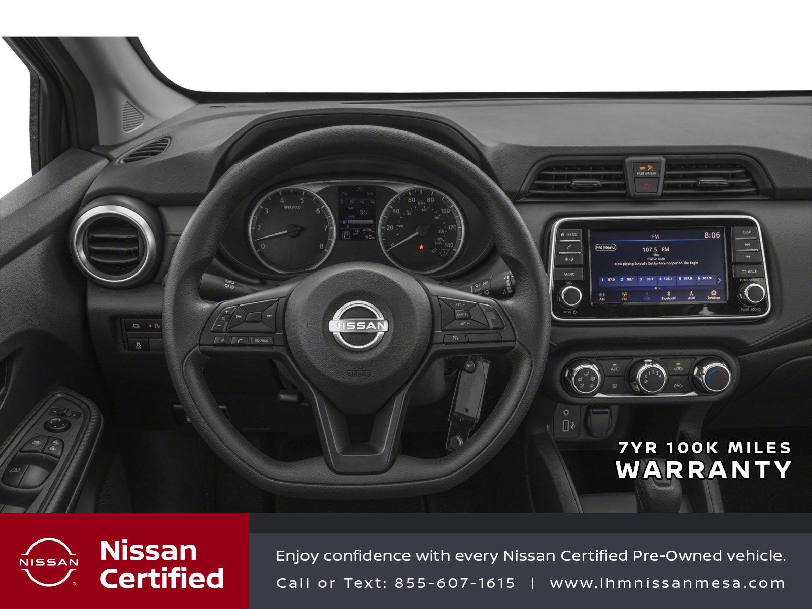 Certified 2025 Nissan Versa S w/ Trunk Package FWD image 4
