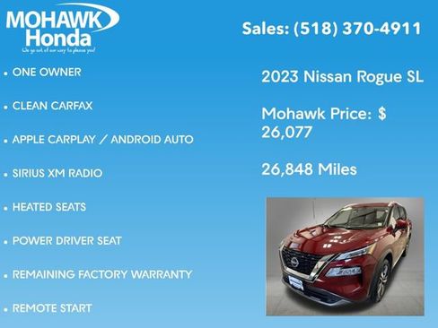 Used 2023 Nissan Rogue SL w/ SL Premium Package AWD/4WD image 14