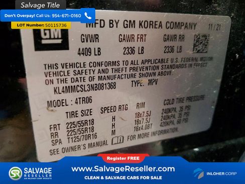 Used 2022 Buick Encore GX Preferred w/ Cold Weather Comfort Package AWD/4WD image 17