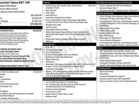 Used 2023 Chevrolet Tahoe RST w/ Luxury Package AWD/4WD image 9