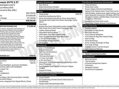 Used 2023 Genesis GV70 2.5T w/ Sport Prestige Package image 3