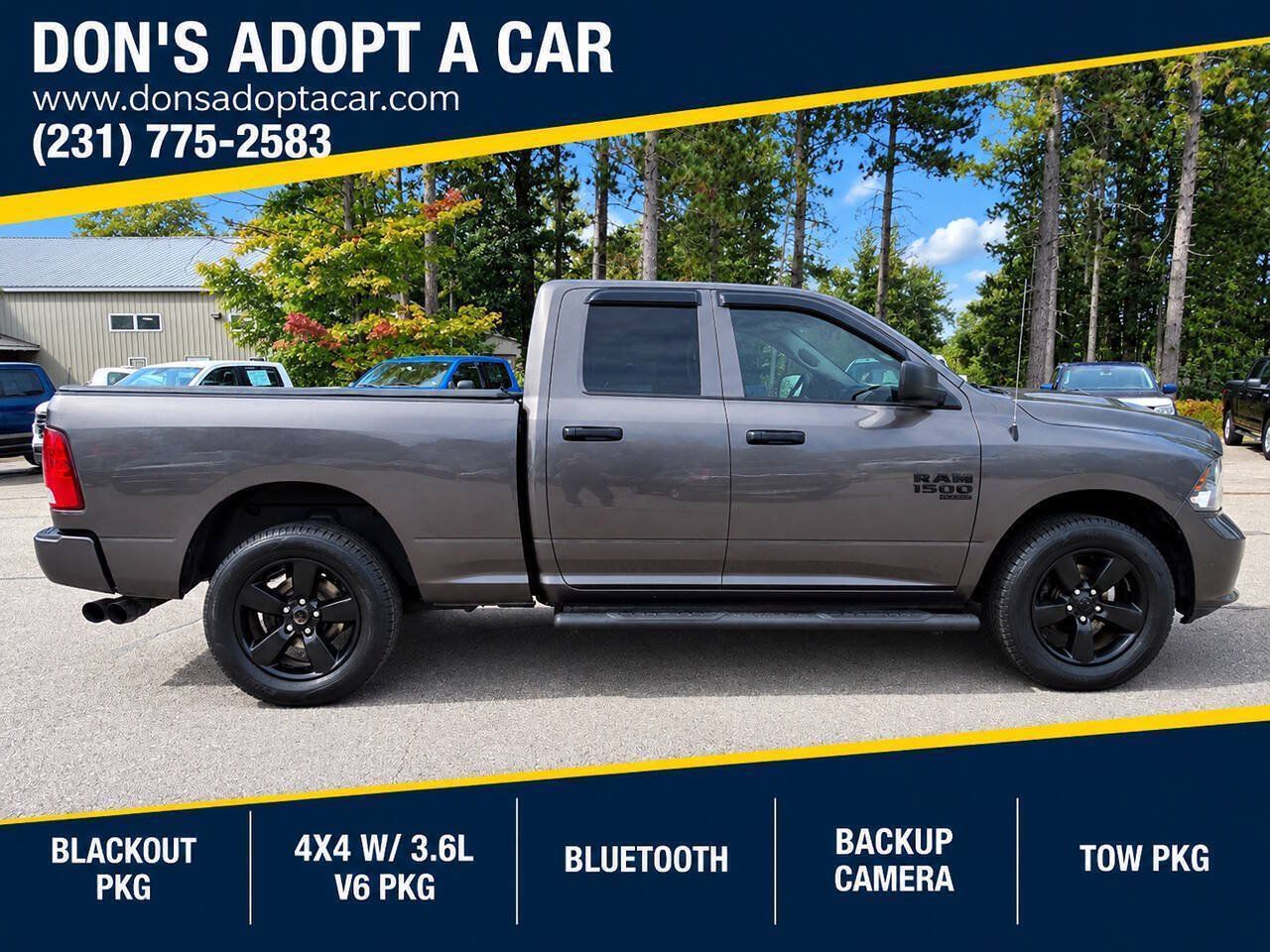 Used 2019 RAM 1500 4x4 Quad Cab Express w/ Wheel & Sound Group image 1