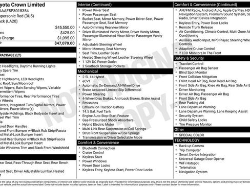 Used 2023 Toyota Crown Limited image 39