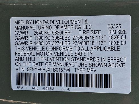 Certified 2026 Honda Passport TrailSport image 29