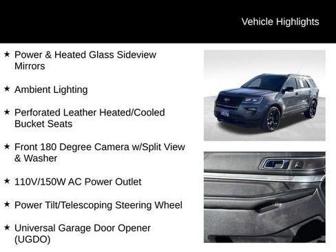 Used 2019 Ford Explorer Sport w/ Equipment Group 401A image 14