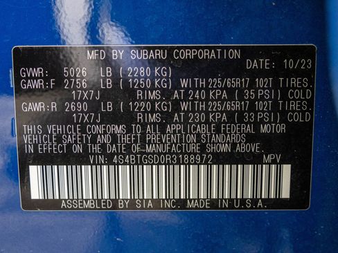 Used 2024 Subaru Outback Wilderness AWD/4WD image 56
