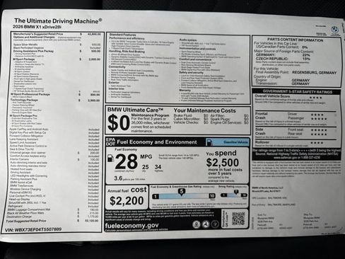 New 2026 BMW X1 xDrive28i w/ Technology Package image 28