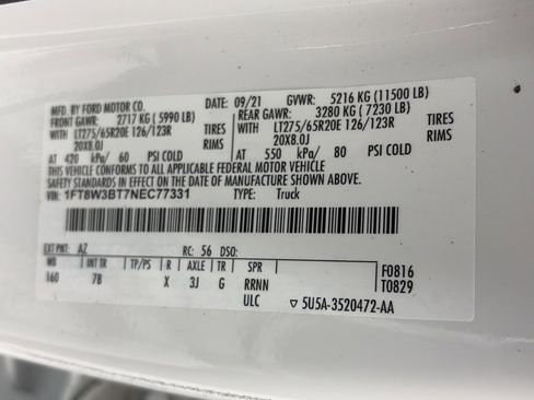 Certified 2022 Ford F350 Platinum w/ FX4 Off-Road Package image 9