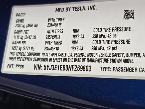 Used 2022 Tesla Model 3 Long Range AWD/4WD image 33